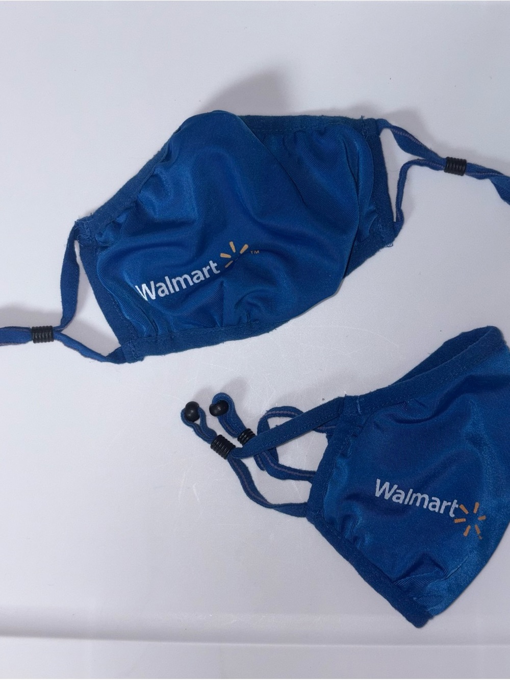 Blue Walmart Mask with Adjustable Straps